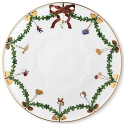 Royal Copenhagen Stjerne Riflet Jul|Fade*Stjerne Riflet Jul fad, 32 cm