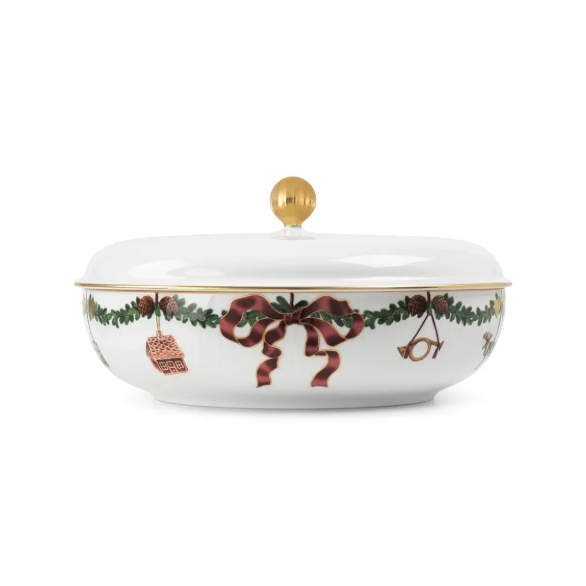 Royal Copenhagen Stjerne Riflet Jul|Terrin*Stjerne Riflet Jul Fad, 34 cm
