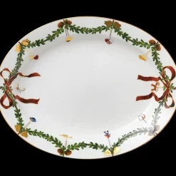 Royal Copenhagen Stjerne Riflet Jul|Fade*Stjerne Riflet Jul fad, 37 cm