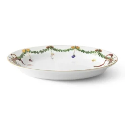 Royal Copenhagen Stjerne Riflet Jul|Fade*Stjerne Riflet Jul Fad, 34 cm