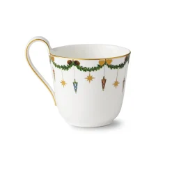 Royal Copenhagen Stjerne Riflet Jul|Kaffekopper*Stjerne Riflet Jul højhankskop, 33 cl