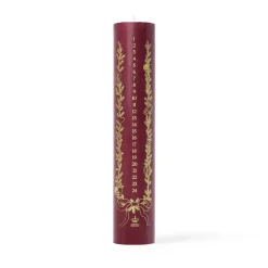 Royal Copenhagen Stjerne Riflet Jul|Julepynt*Stjerne Riflet Jul kalenderlys, rød, 25 cm