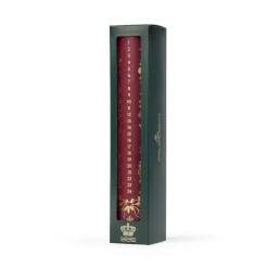 Royal Copenhagen Stjerne Riflet Jul|Julepynt*Stjerne Riflet Jul kalenderlys, rød, 25 cm