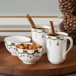 Royal Copenhagen Stjerne Riflet Jul|Kaffekopper*Stjerne Riflet Jul kop, 36 cl, 2 stk.
