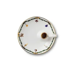 Royal Copenhagen Stjerne Riflet Jul|Lysestager*Stjerne Riflet Jul lysestage, 17,5 cm