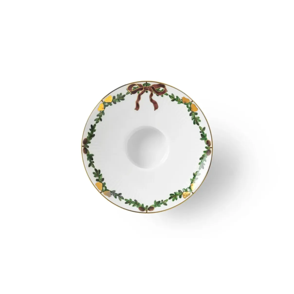 Royal Copenhagen Stjerne Riflet Jul|Lysestager*Stjerne Riflet Jul lysestage, 15,5 cm