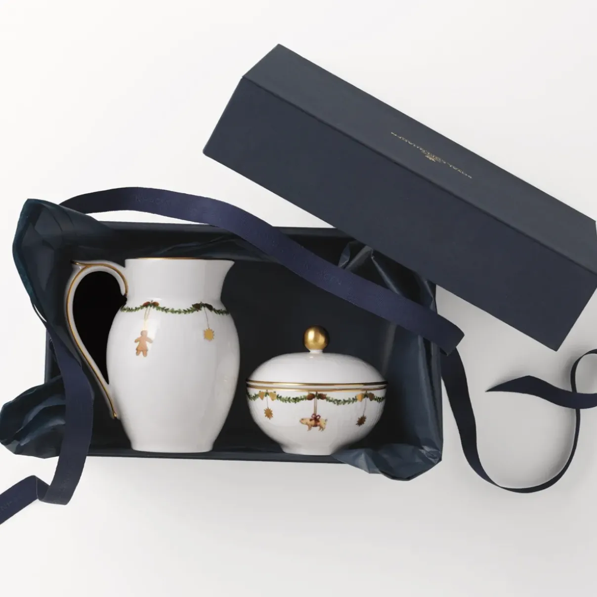 Royal Copenhagen Stjerne Riflet Jul|Kander*Stjerne Riflet Jul mælkekande, 39 cl