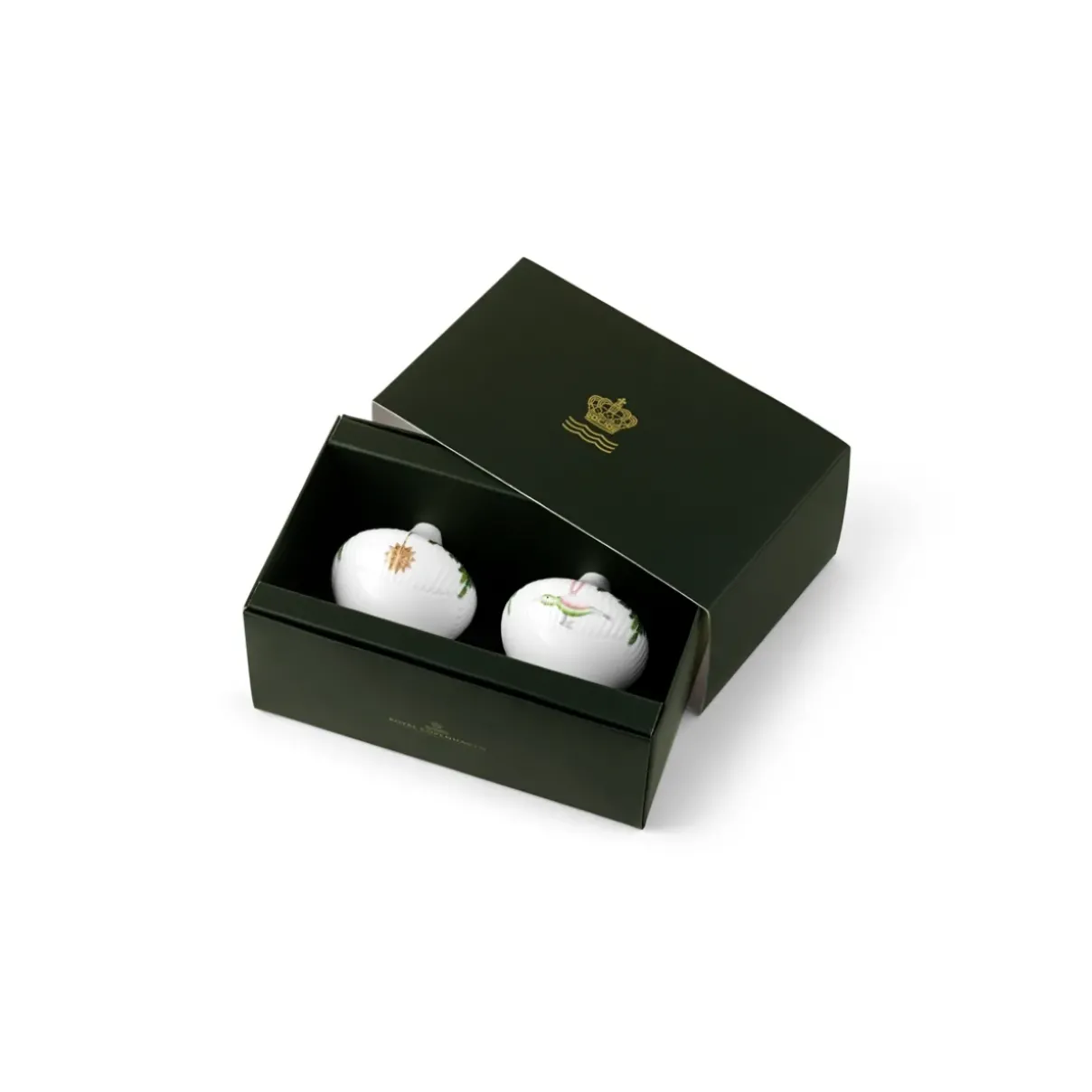 Royal Copenhagen Stjerne Riflet Jul|Julepynt*Stjerne Riflet Jul ornament, 8,5 cm, 2 stk.
