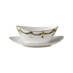 Royal Copenhagen Stjerne Riflet Jul|Sovseskåle Og -Kander*Stjerne Riflet Jul sauceskål, 43 cl