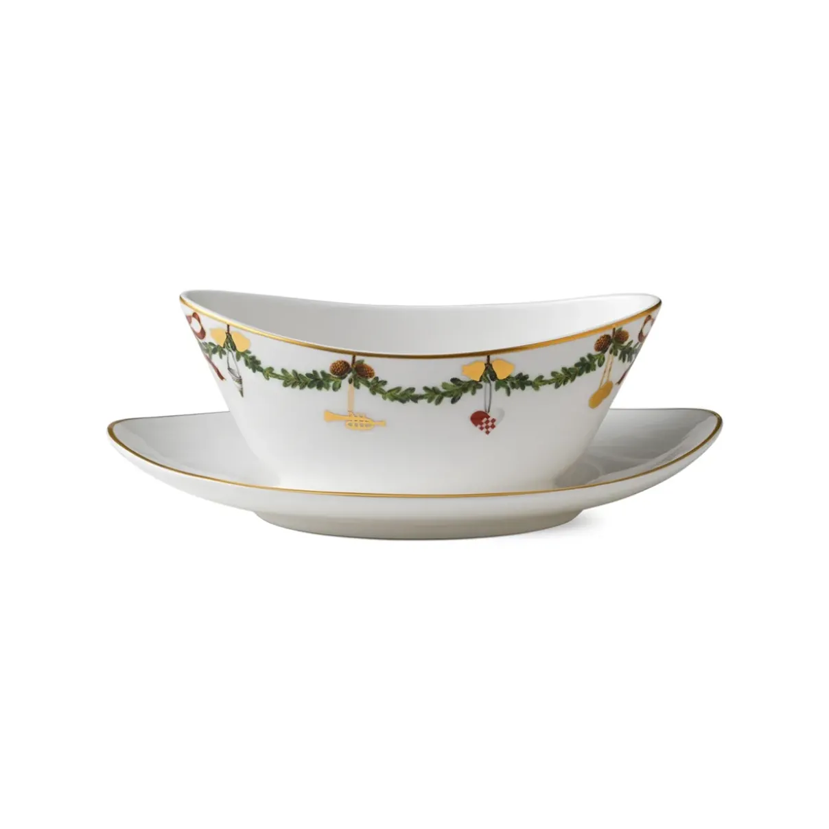 Royal Copenhagen Stjerne Riflet Jul|Sovseskåle Og -Kander*Stjerne Riflet Jul sauceskål, 43 cl