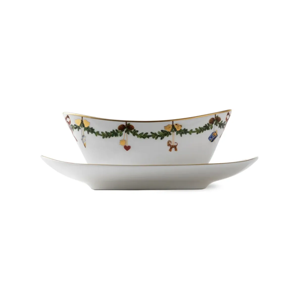 Royal Copenhagen Stjerne Riflet Jul|Sovseskåle Og -Kander*Stjerne Riflet Jul sauceskål, 43 cl