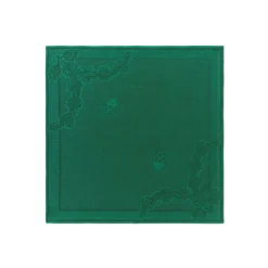 Royal Copenhagen Stjerne Riflet Jul|Julepynt*Stjerne Riflet Jul serviet, grøn, 45 x 45 cm, 2 stk. Grøn Star Fluted Christmas