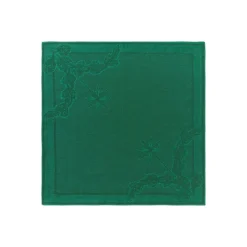 Royal Copenhagen Stjerne Riflet Jul|Julepynt*Stjerne Riflet Jul serviet, grøn, 45 x 45 cm, 2 stk. Grøn Star Fluted Christmas