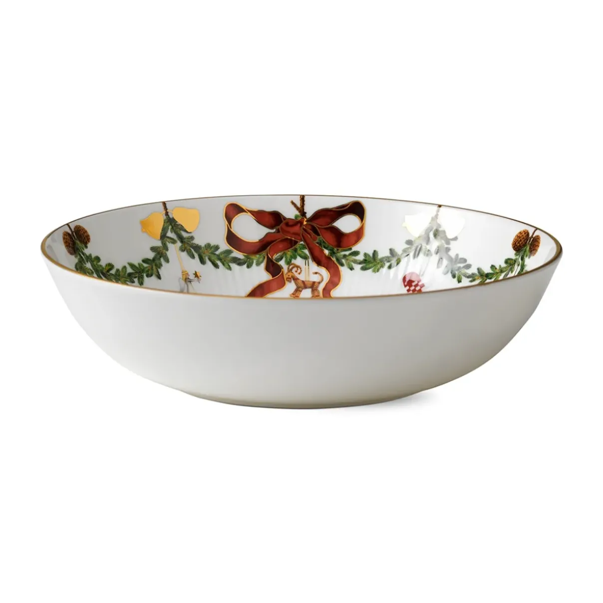 Royal Copenhagen Stjerne Riflet Jul|Salatskåle*Stjerne Riflet Jul skål, 175 cl