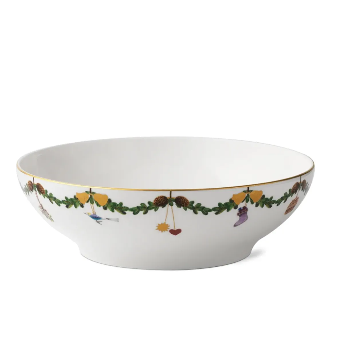 Royal Copenhagen Stjerne Riflet Jul|Frugtskåle*Stjerne Riflet Jul skål, 220 cl