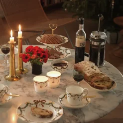 Royal Copenhagen Stjerne Riflet Jul|Étagères*Stjerne Riflet Jul étagère, 2 lag