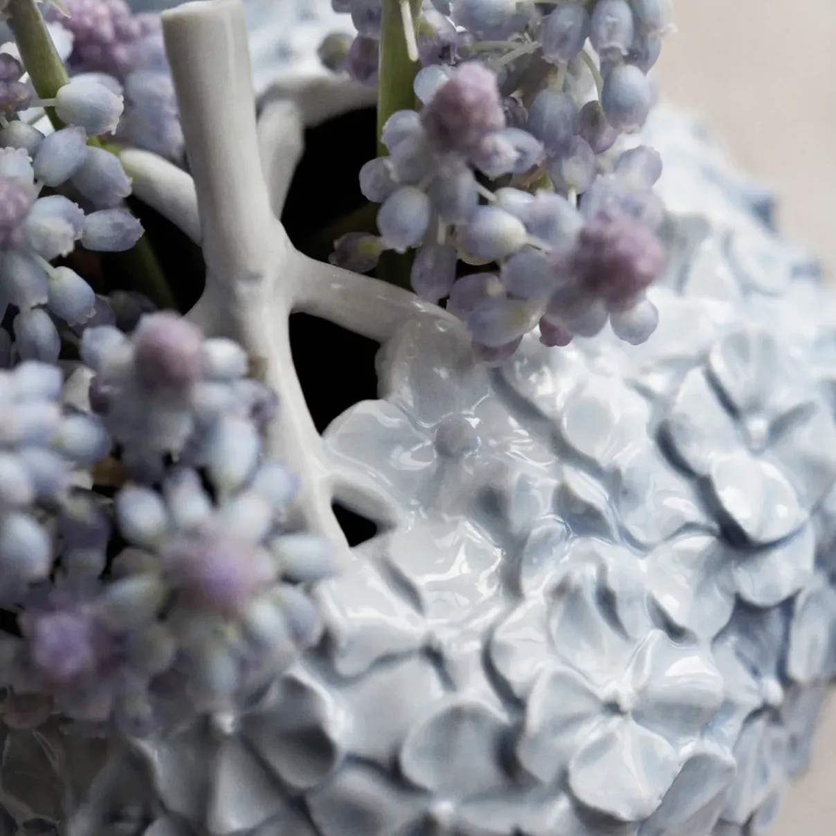 Royal Copenhagen The Art Of Giving Flowers|Home Décor*The Art of Giving Flowers vase, hortensia, lyseblå, 10 cm Lyseblå