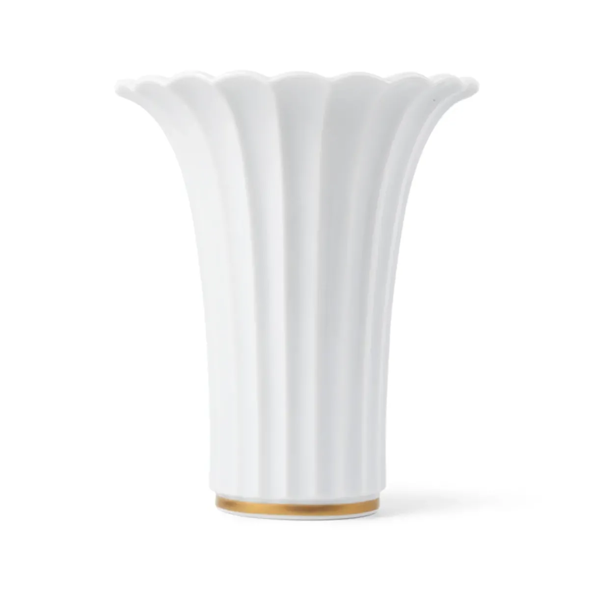 Royal Copenhagen Home Décor|Vaser*Vase med guldkant, 23 cm