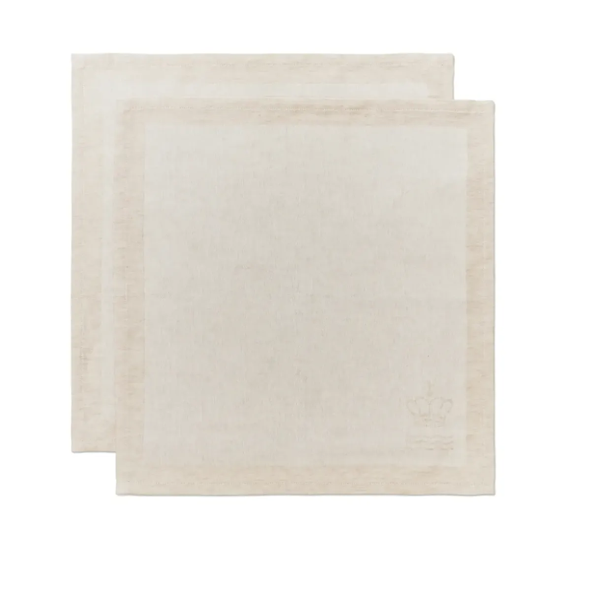 Royal Copenhagen Waves|Servietter*Waves serviet, hvid, 45 x 45 cm, 2 stk. Hvid Waves
