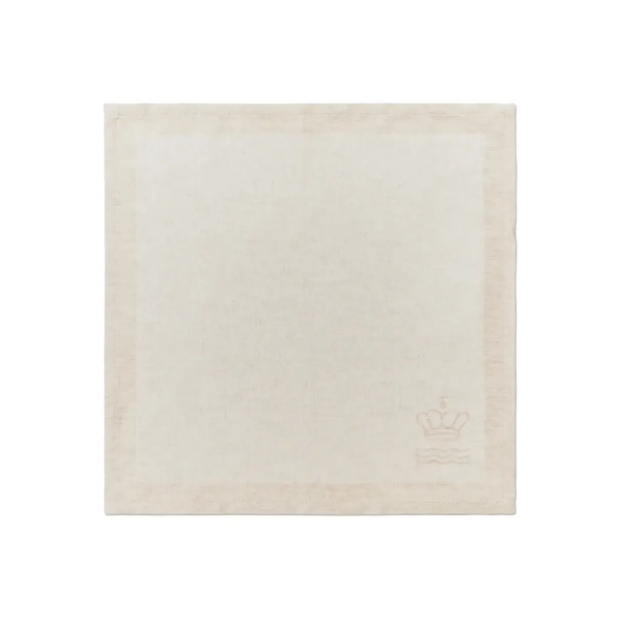 Royal Copenhagen Waves|Servietter*Waves serviet, hvid, 45 x 45 cm, 2 stk. Hvid Waves