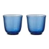 Royal Copenhagen Waves|Glas*Waves vandglas, blå, 20 cl, 2 stk.