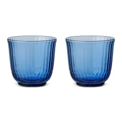 Royal Copenhagen Waves|Glas*Waves vandglas, blå, 20 cl, 2 stk.