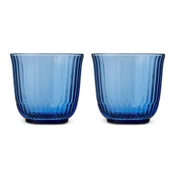 Royal Copenhagen Waves|Glas*Waves vandglas, blå, 20 cl, 2 stk.