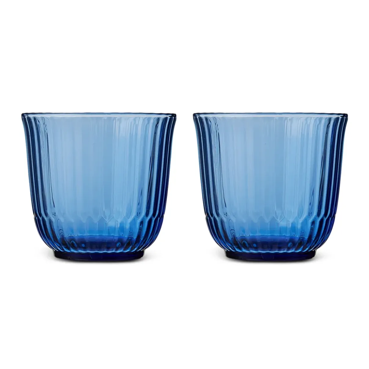Royal Copenhagen Waves|Glas*Waves vandglas, blå, 20 cl, 2 stk.