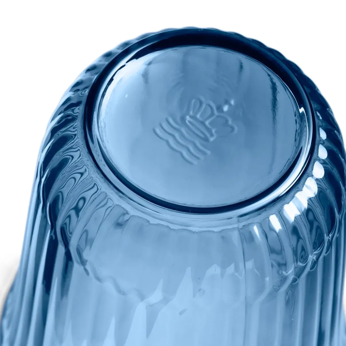 Royal Copenhagen Waves|Glas*Waves vandglas, blå, 20 cl, 2 stk.